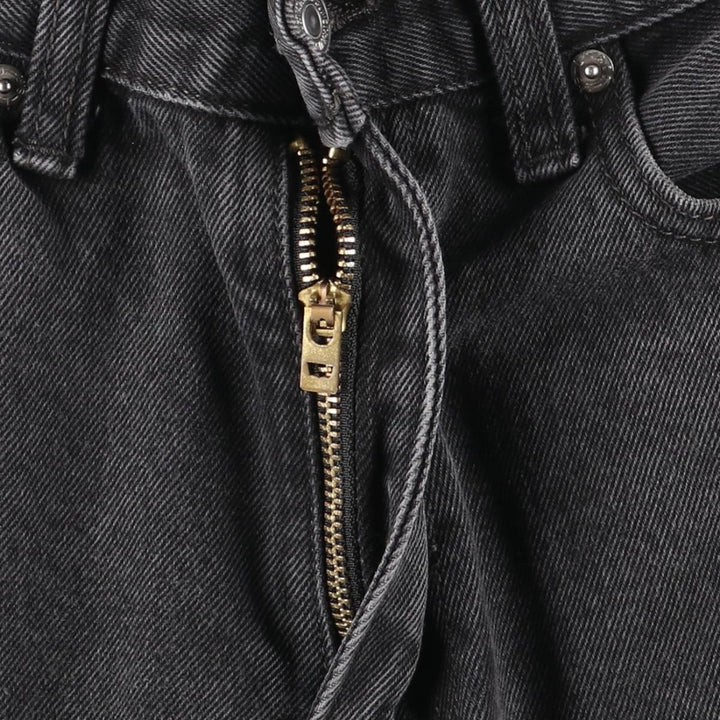 Levi's 505 Black Denim Tapered Denim Pants for Men, W31 equivalent cotton black type Vintage Second Hand