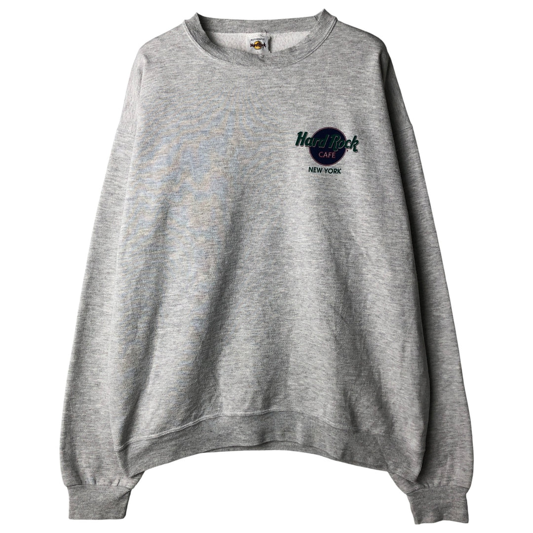Vintage HARD ROCK CAFE Advertising Sweatshirt, Men's Size L polyester gray type Vintage Second Hand