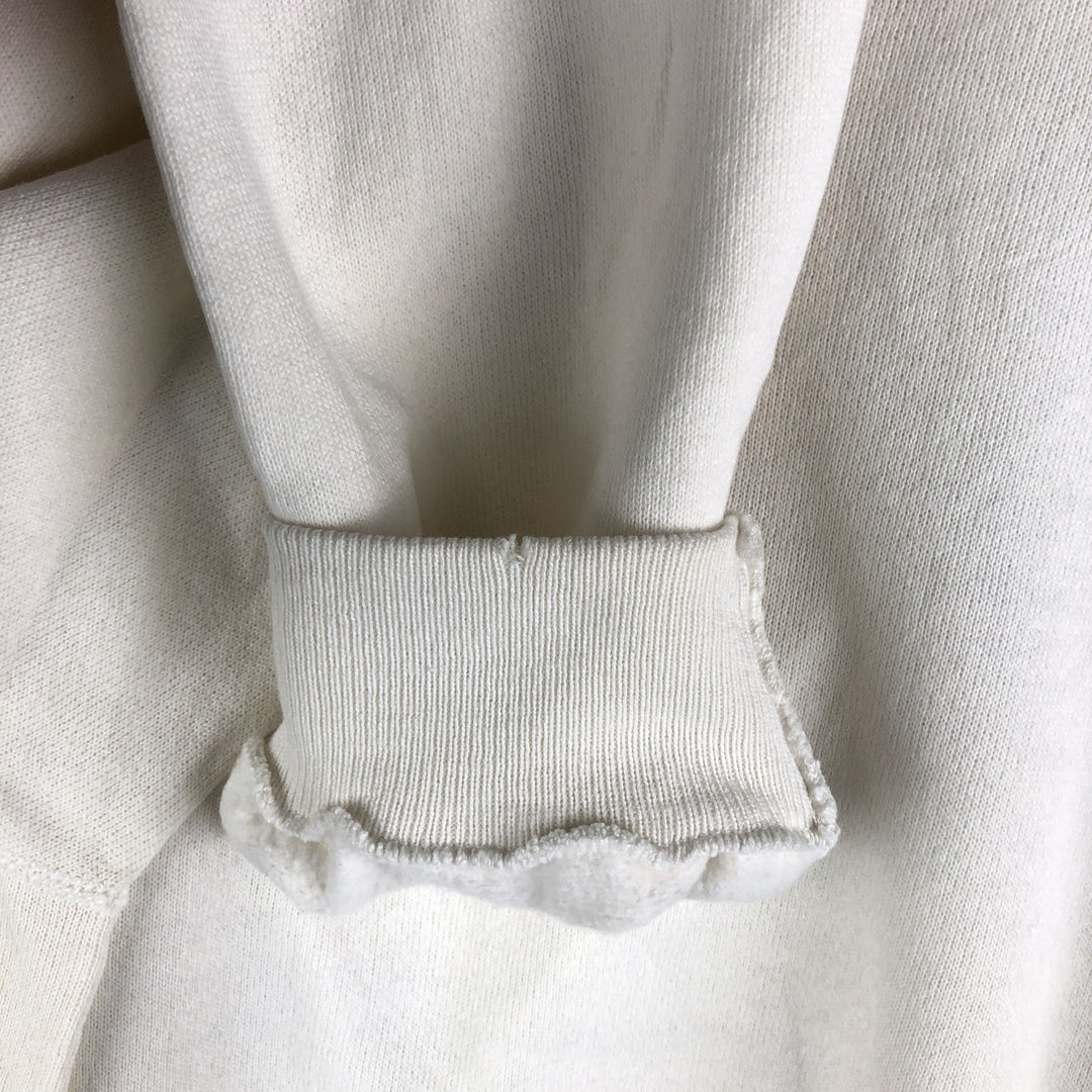 Vintage 1980'S Hanes Hard Rock Cafe Advertising Sweatshirt, Made in USA, Men's Size L cotton pale white type Vintage Second Hand
