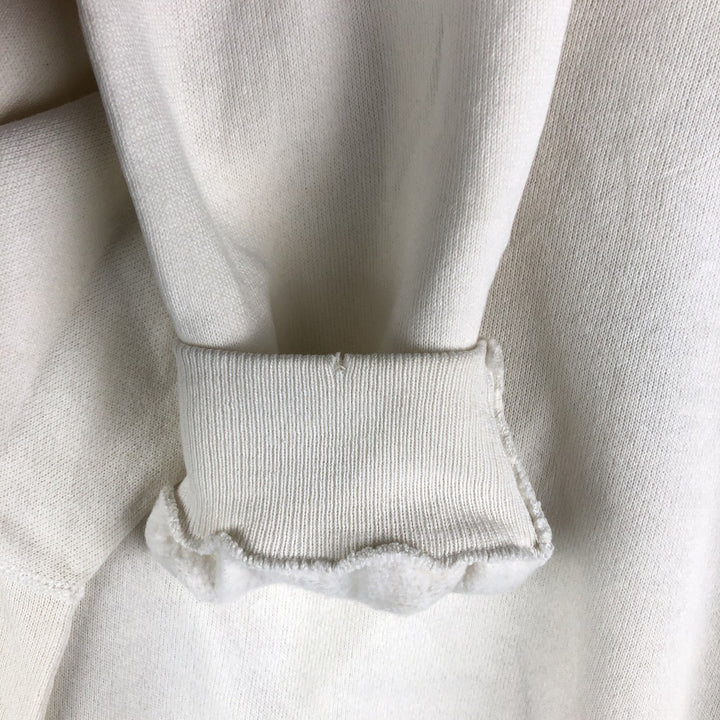Vintage 1980'S Hanes Hard Rock Cafe Advertising Sweatshirt, Made in USA, Men's Size L cotton pale white type Vintage Second Hand