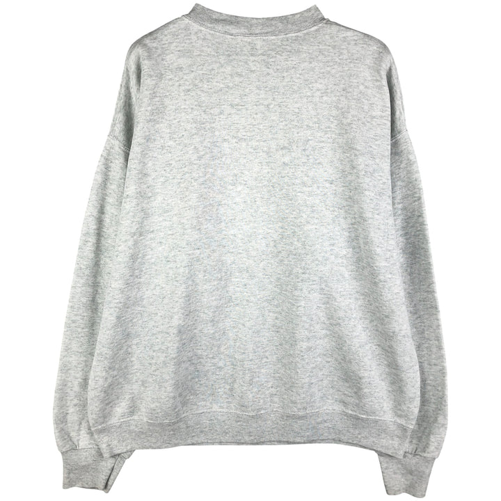 2000'S Fruit of the Loom triple print college sweatshirt, men's size XL cotton gray type Vintage Second Hand
