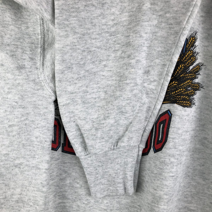2000'S Fruit of the Loom triple print college sweatshirt, men's size XL cotton gray type Vintage Second Hand
