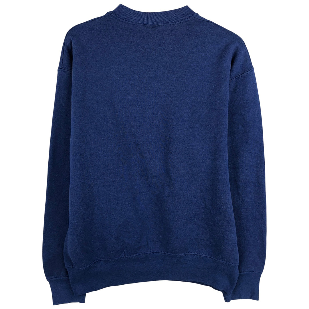 90'S BVD plain blank sweatshirt, made in the USA, men's size M cotton blue type Vintage Second Hand