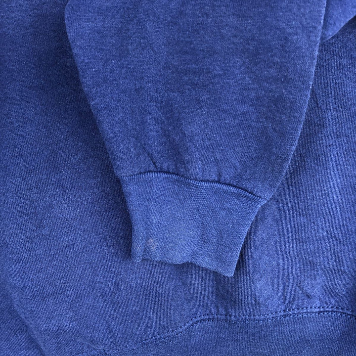 90'S BVD plain blank sweatshirt, made in the USA, men's size M cotton blue type Vintage Second Hand