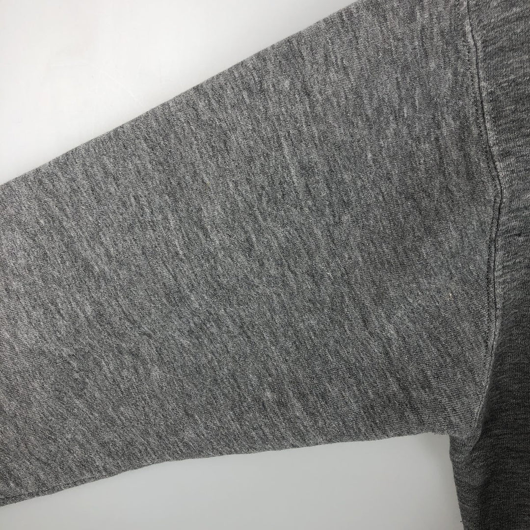 90'S Russell ATHLETIC Print College Sweatshirt, Made in USA, Men's Size L polyester Charcoal Vintage Second Hand