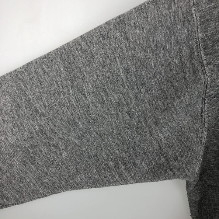 90'S Russell ATHLETIC Print College Sweatshirt, Made in USA, Men's Size L polyester Charcoal Vintage Second Hand