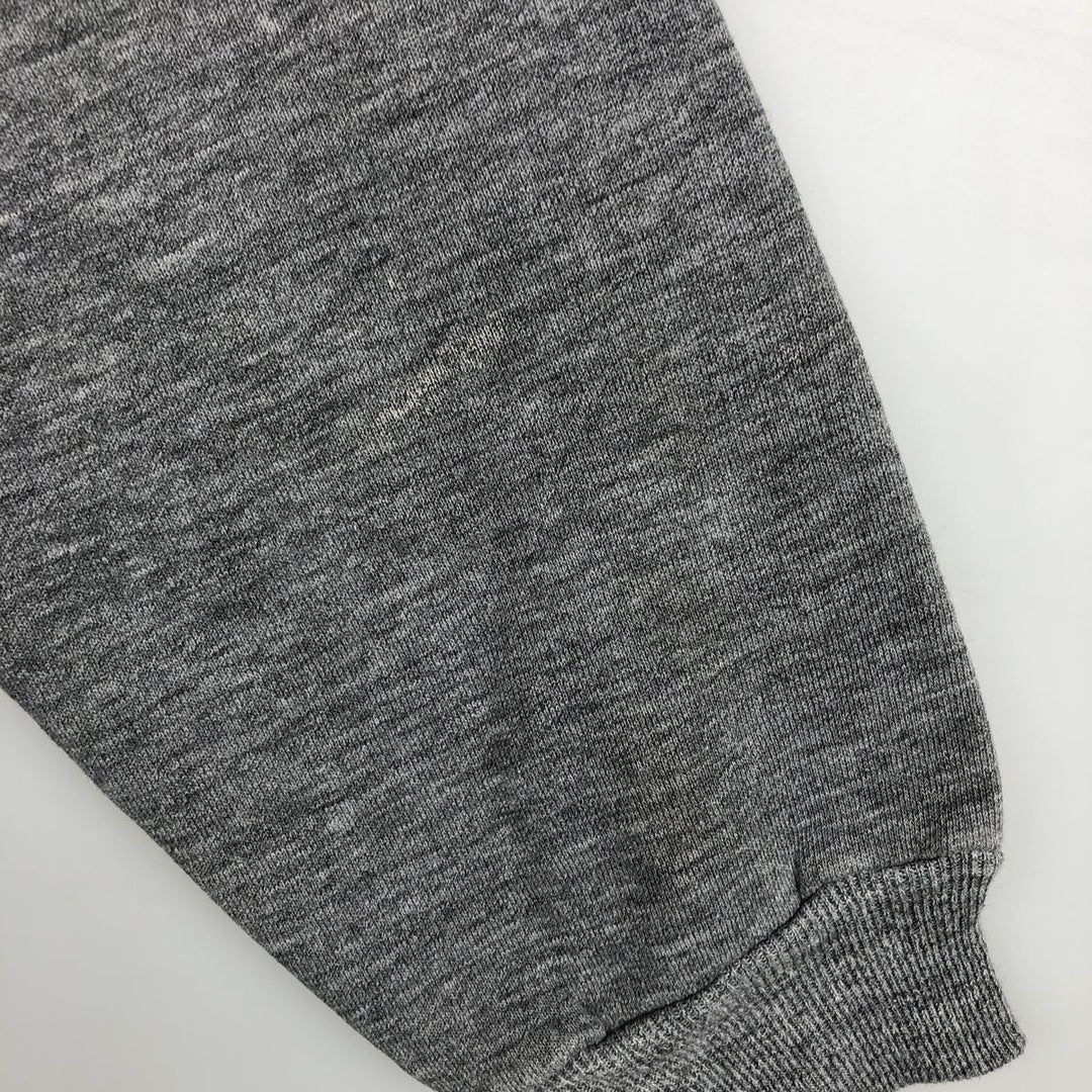 90'S Russell ATHLETIC Print College Sweatshirt, Made in USA, Men's Size L polyester Charcoal Vintage Second Hand