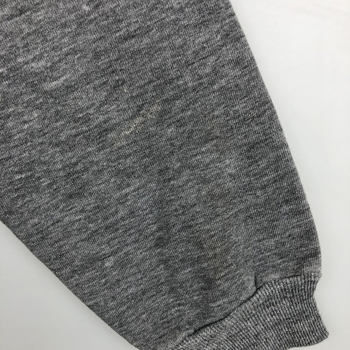 90'S Russell ATHLETIC Print College Sweatshirt, Made in USA, Men's Size L polyester Charcoal Vintage Second Hand