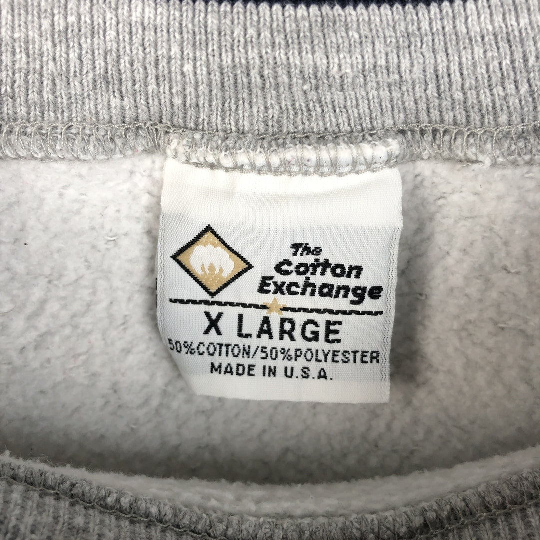 90'S The Cotton Exchange Vintage Sweatshirt, Made in USA, Men's XL cotton gray type Vintage Second Hand