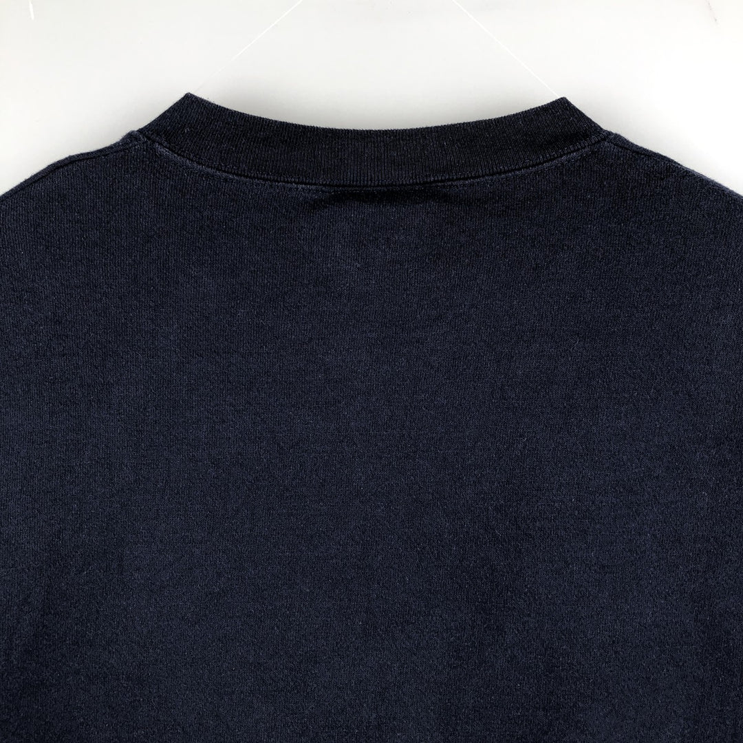 Vintage 1990'S Lee SPORT MICHIGAN University of Michigan college sweatshirt, made in the USA, size M. cotton navy blue type Vintage Second Hand