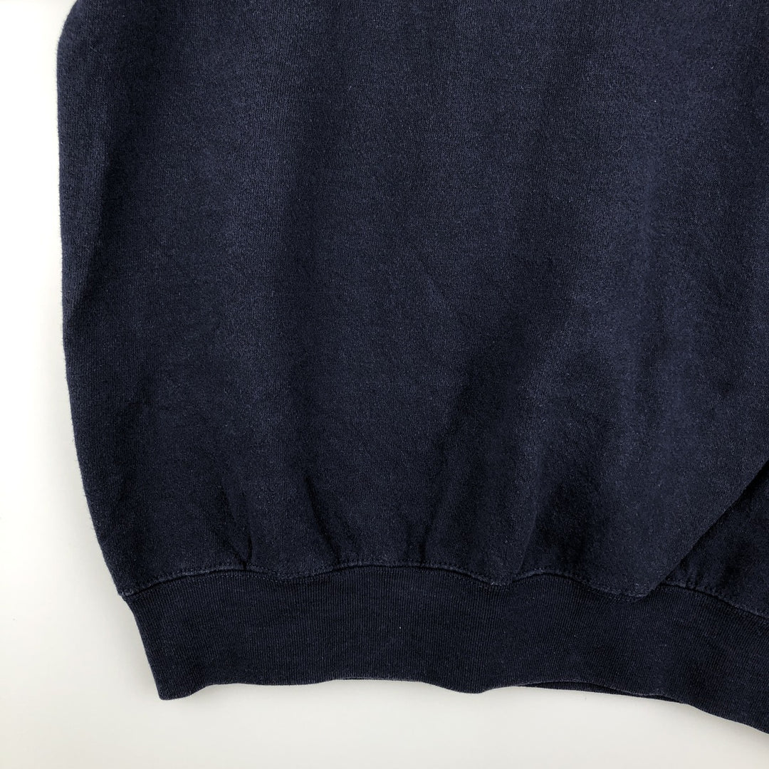 Vintage 1990'S Lee SPORT MICHIGAN University of Michigan college sweatshirt, made in the USA, size M. cotton navy blue type Vintage Second Hand