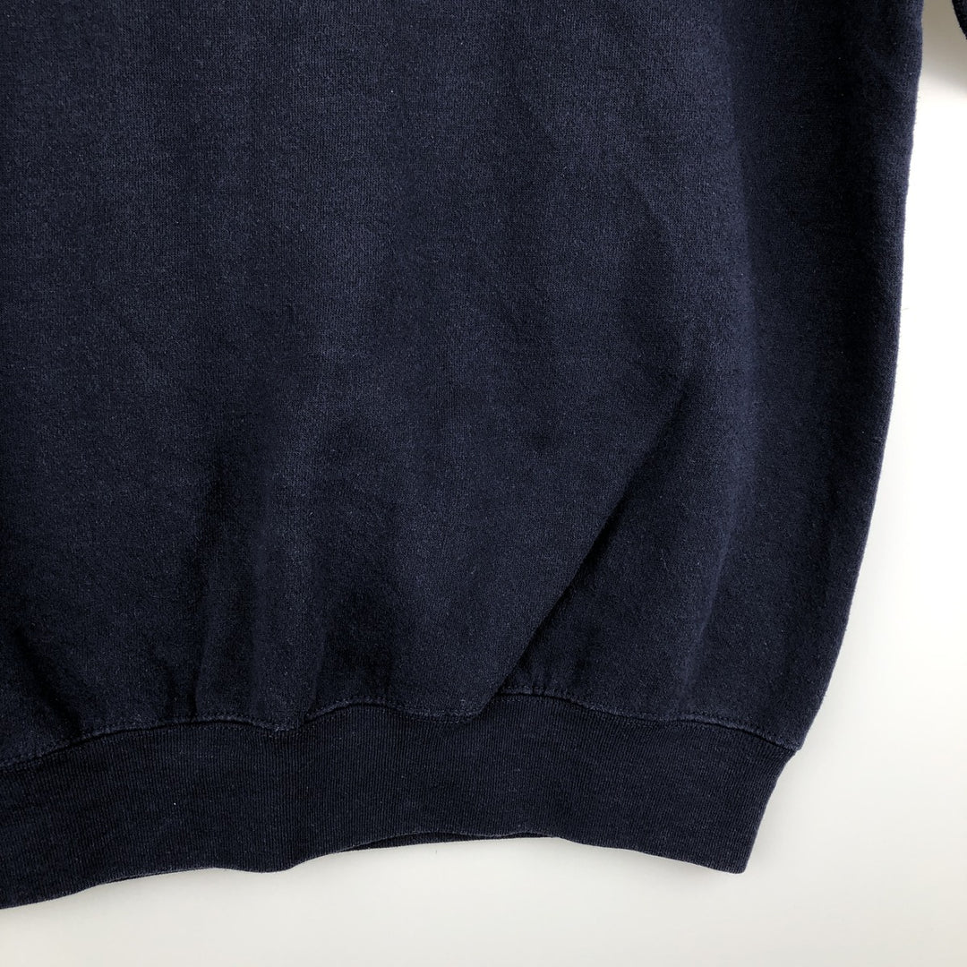 Vintage 1990'S Lee SPORT MICHIGAN University of Michigan college sweatshirt, made in the USA, size M. cotton navy blue type Vintage Second Hand