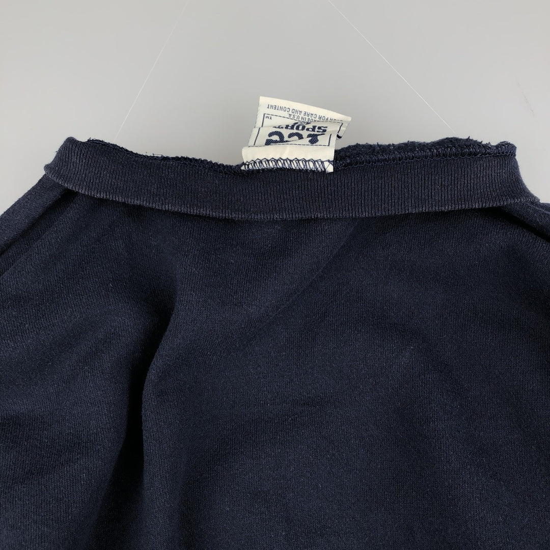 Vintage 1990'S Lee SPORT MICHIGAN University of Michigan college sweatshirt, made in the USA, size M. cotton navy blue type Vintage Second Hand