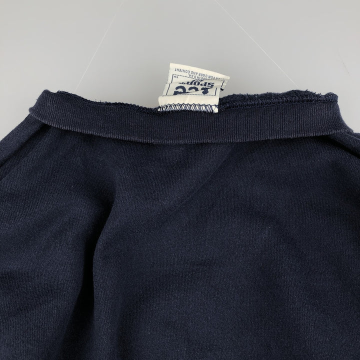 Vintage 1990'S Lee SPORT MICHIGAN University of Michigan college sweatshirt, made in the USA, size M. cotton navy blue type Vintage Second Hand
