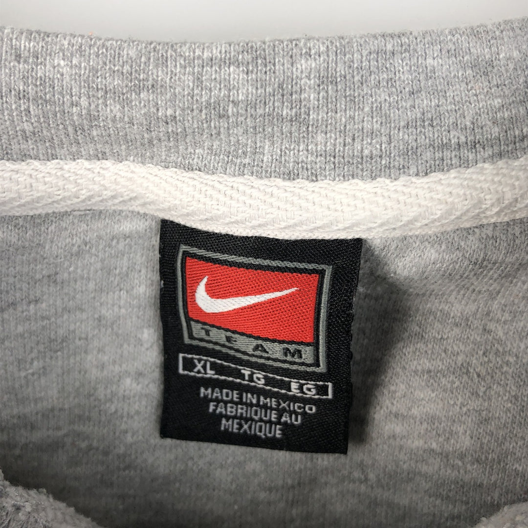2000'S Nike Team North Carolina University College Sweatshirt, Men's XL cotton gray type Vintage Second Hand