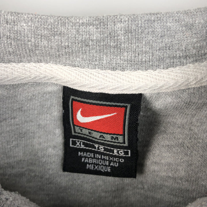 2000'S Nike Team North Carolina University College Sweatshirt, Men's XL cotton gray type Vintage Second Hand