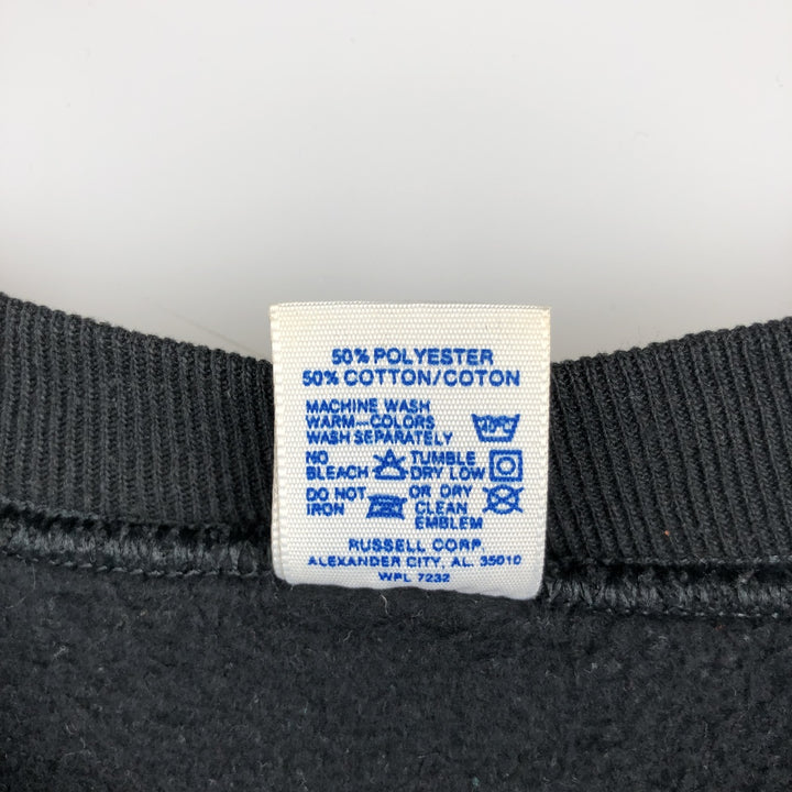 Vintage 90'S Russell ATHLETIC printed sweatshirt, Made in USA, Men's XL cotton black type Vintage Second Hand