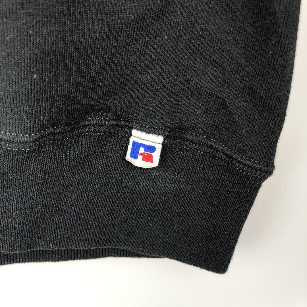 Vintage 90'S Russell ATHLETIC printed sweatshirt, Made in USA, Men's XL cotton black type Vintage Second Hand