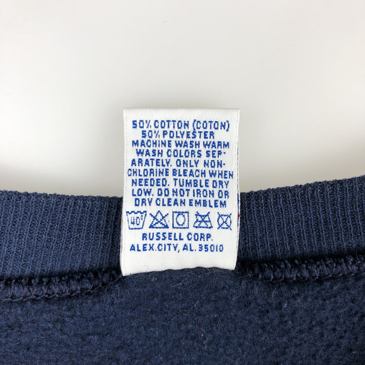 Vintage Russell ATHLETIC college sweatshirt, made in the USA, size L, men's size L cotton navy blue type Vintage Second Hand