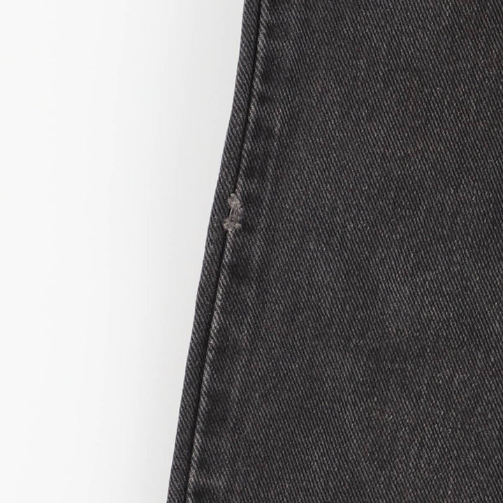 2000'S Levi's 505 Regular Fit Straight Leg Tapered Denim Pants, Black, Men's, Size W30 cotton black type Vintage Second Hand