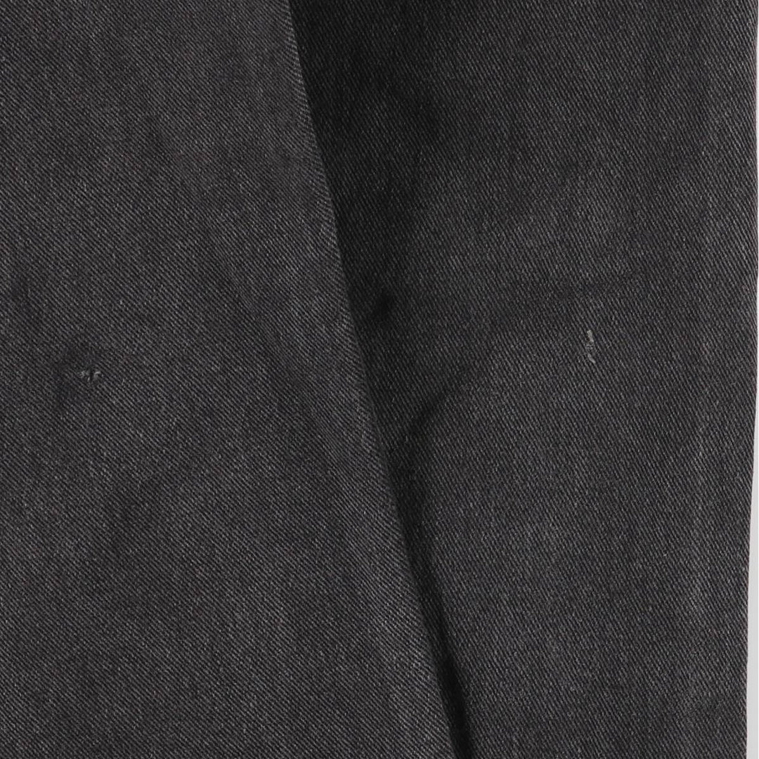 2000'S Levi's 505 Regular Fit Straight Leg Tapered Denim Pants, Black, Men's, Size W30 cotton black type Vintage Second Hand