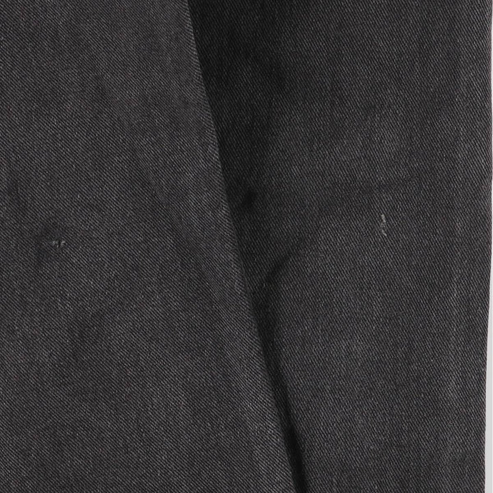 2000'S Levi's 505 Regular Fit Straight Leg Tapered Denim Pants, Black, Men's, Size W30 cotton black type Vintage Second Hand