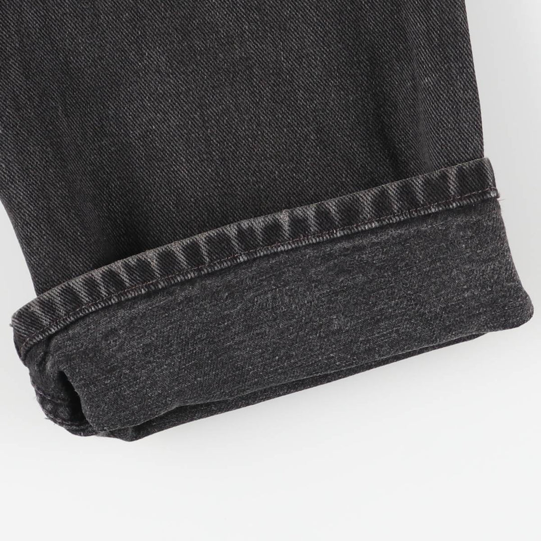 2000'S Levi's 505 Regular Fit Straight Leg Tapered Denim Pants, Black, Men's, Size W30 cotton black type Vintage Second Hand