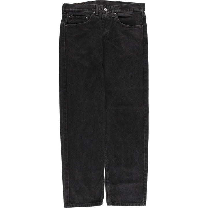 Levi's 505 Black Denim Tapered Denim Pants for Men, W33 equivalent cotton black type Vintage Second Hand