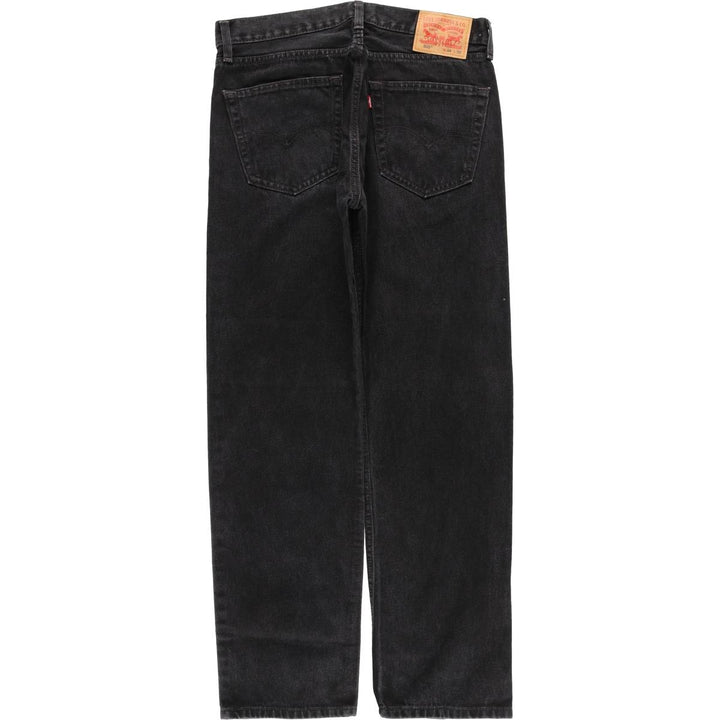 Levi's 505 Black Denim Tapered Denim Pants for Men, W33 equivalent cotton black type Vintage Second Hand