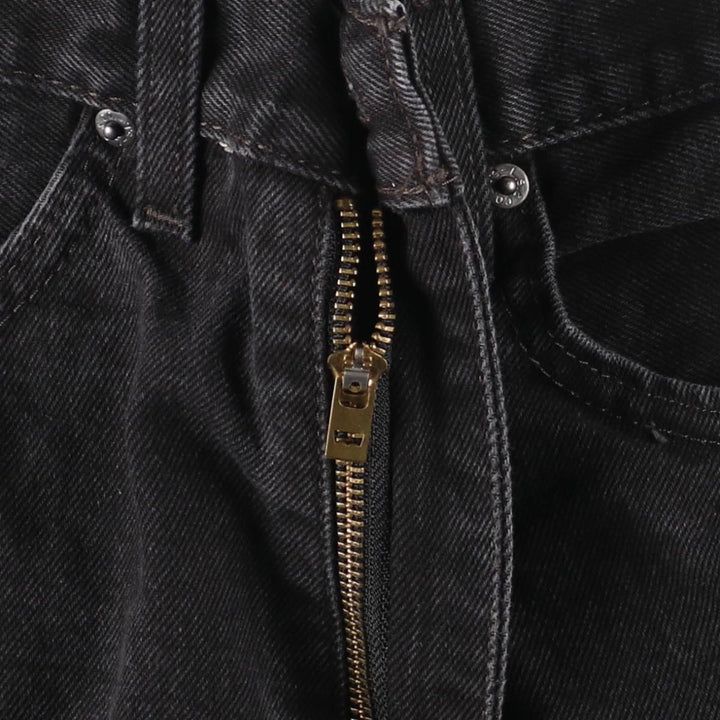 Levi's 505 Black Denim Tapered Denim Pants for Men, W33 equivalent cotton black type Vintage Second Hand