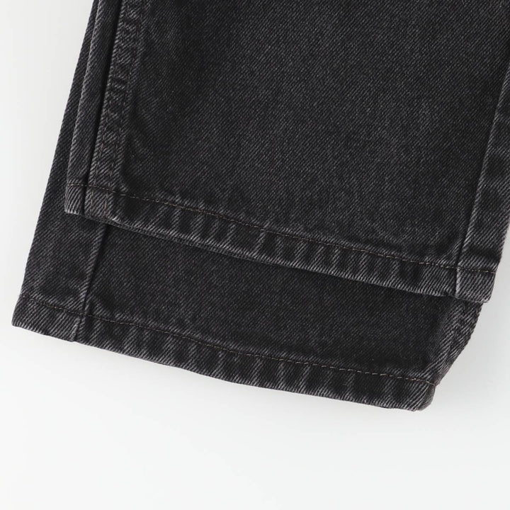 Levi's 505 Black Denim Tapered Denim Pants for Men, W33 equivalent cotton black type Vintage Second Hand