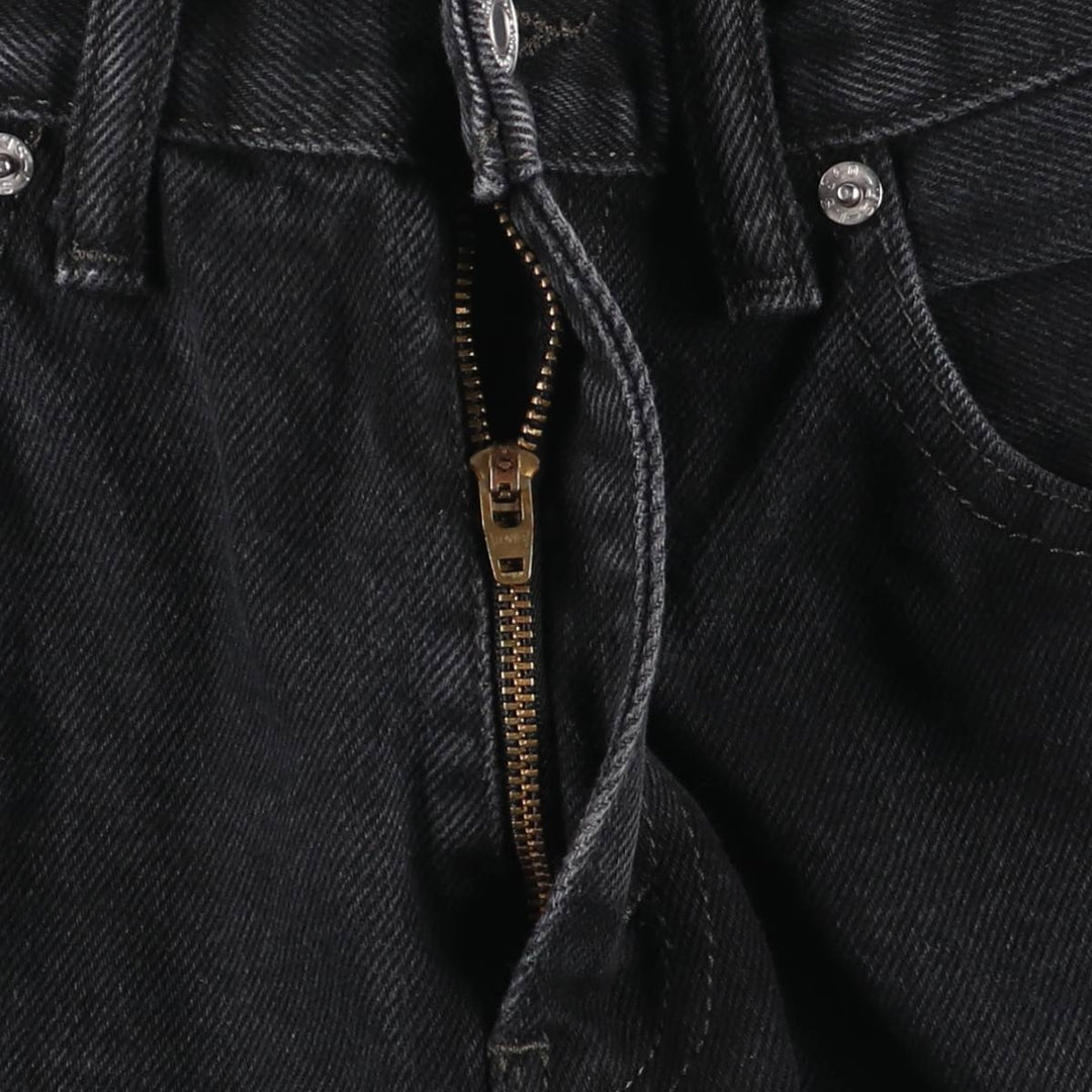 Levi's 505 Black Denim Tapered Denim Pants for Men, W30 equivalent cotton black type Vintage Second Hand