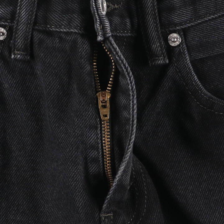 Levi's 505 Black Denim Tapered Denim Pants for Men, W30 equivalent cotton black type Vintage Second Hand