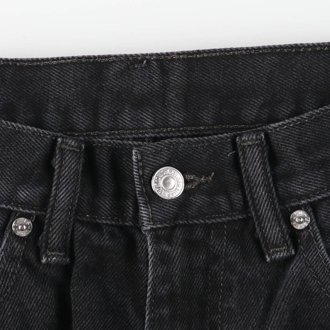 Levi's 505 Black Denim Tapered Denim Pants for Men, W30 equivalent cotton black type Vintage Second Hand