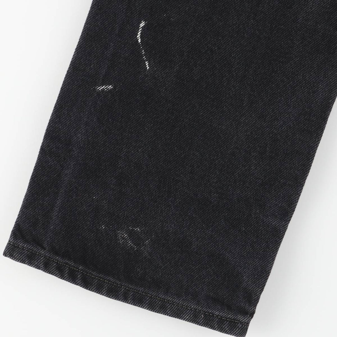 Levi's 505 Black Denim Tapered Denim Pants for Men, W30 equivalent cotton black type Vintage Second Hand