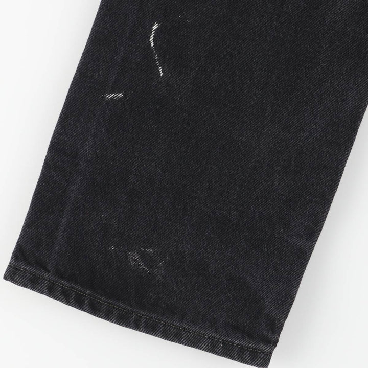 Levi's 505 Black Denim Tapered Denim Pants for Men, W30 equivalent cotton black type Vintage Second Hand