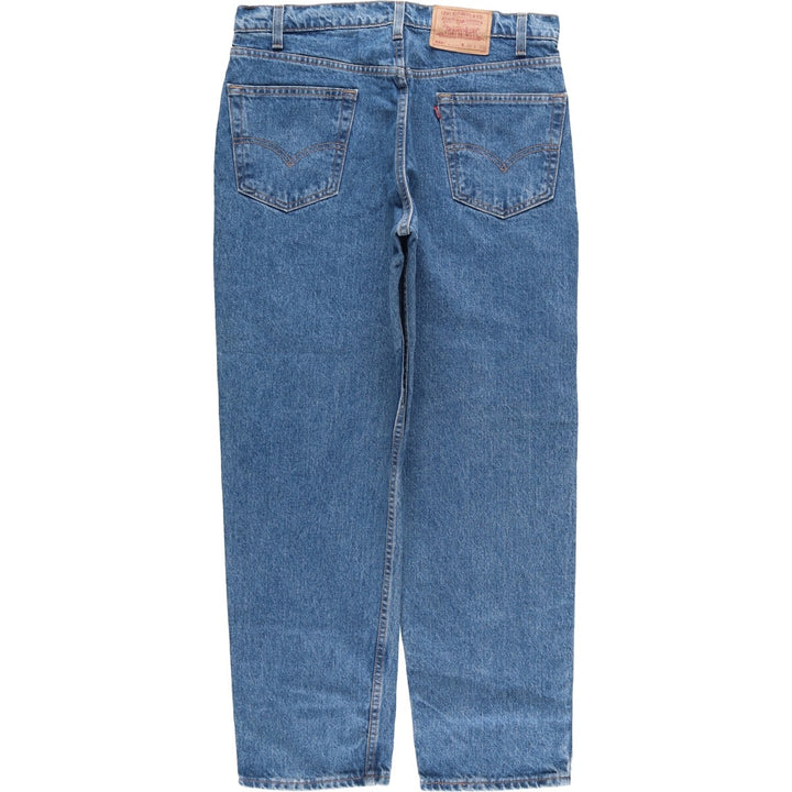 90'S Levi's 550-4891 Relaxed Fit Tapered Denim Pants, Made in USA, Men's Size 36 (Vintage) cotton blue type Vintage Second Hand