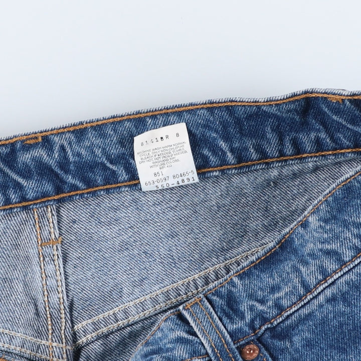 90'S Levi's 550-4891 Relaxed Fit Tapered Denim Pants, Made in USA, Men's Size 36 (Vintage) cotton blue type Vintage Second Hand