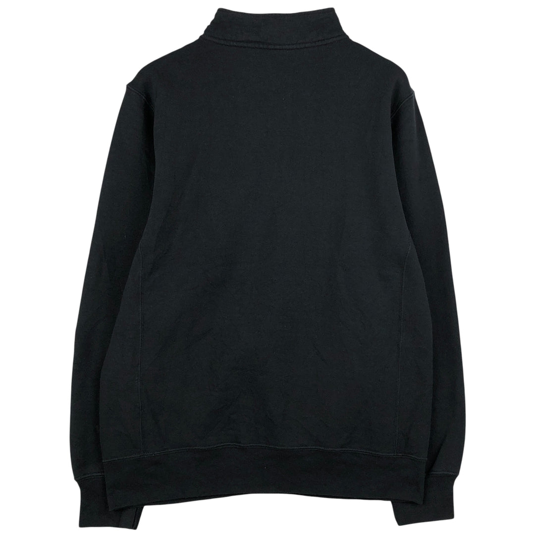 Russell high-neck half-zip sweatshirt, men's size M cotton black type Vintage Second Hand