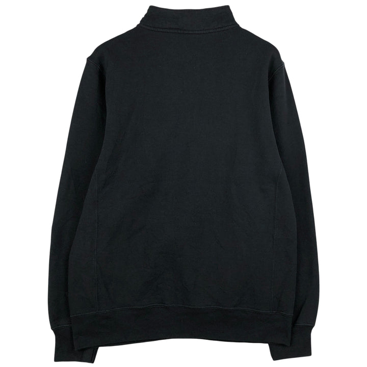 Russell high-neck half-zip sweatshirt, men's size M cotton black type Vintage Second Hand