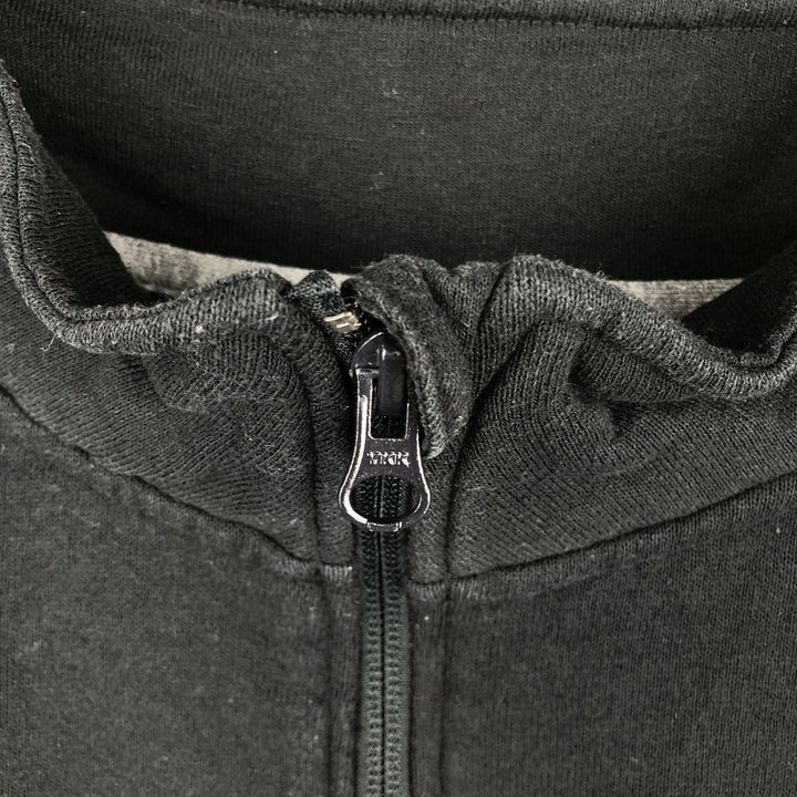 Russell high-neck half-zip sweatshirt, men's size M cotton black type Vintage Second Hand