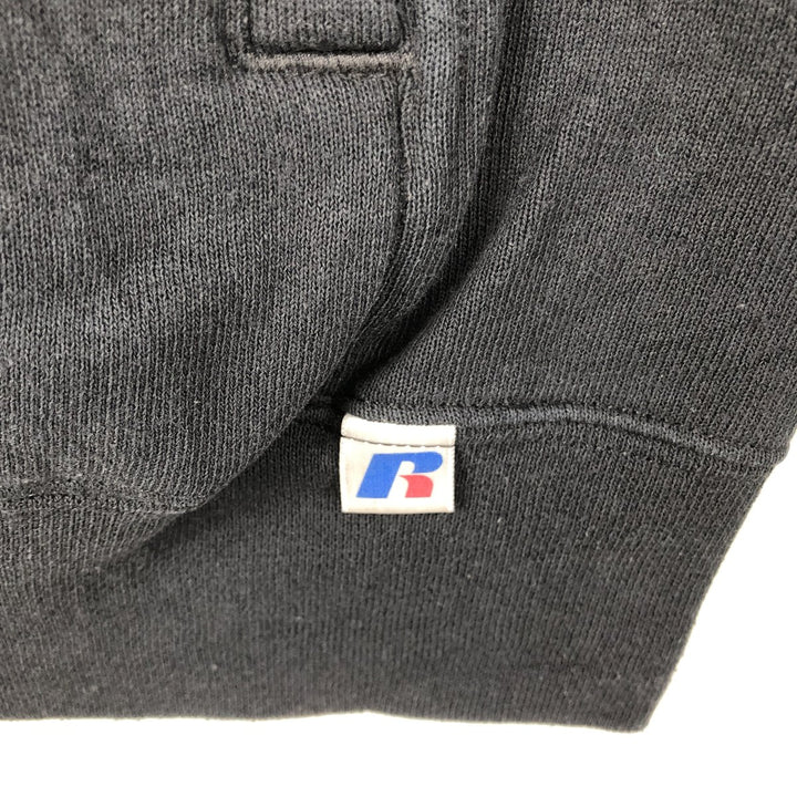 Russell high-neck half-zip sweatshirt, men's size M cotton black type Vintage Second Hand
