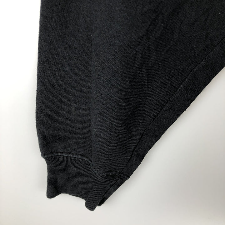 Russell high-neck half-zip sweatshirt, men's size M cotton black type Vintage Second Hand