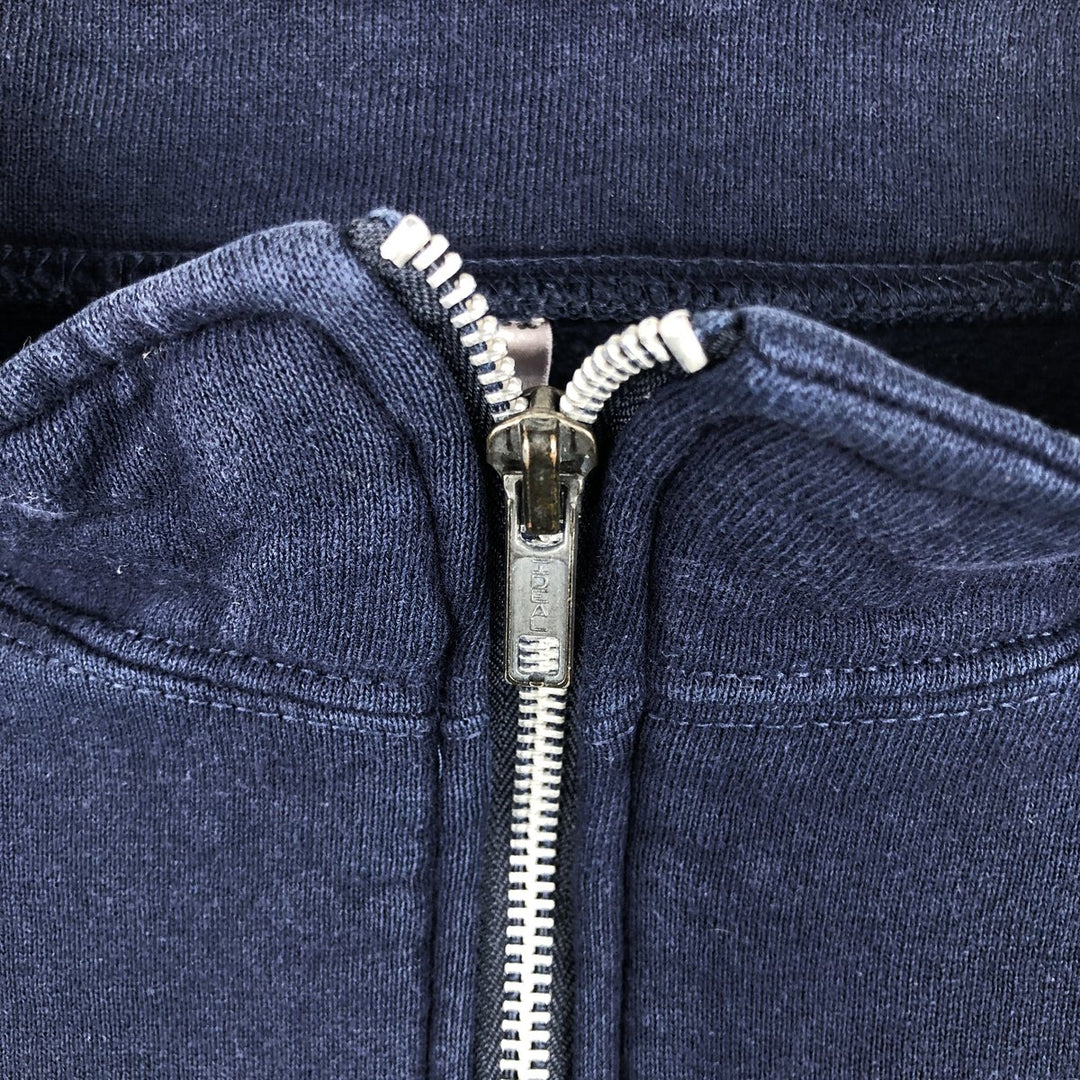 2000'S Russell Half-Zip Sweatshirt, Men's XL cotton navy blue type Vintage Second Hand