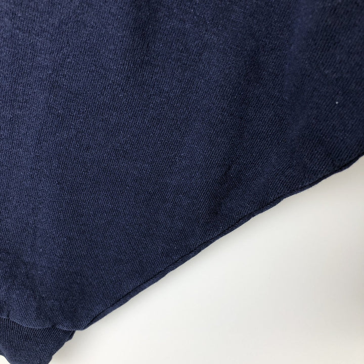 2000'S Russell Half-Zip Sweatshirt, Men's XL cotton navy blue type Vintage Second Hand