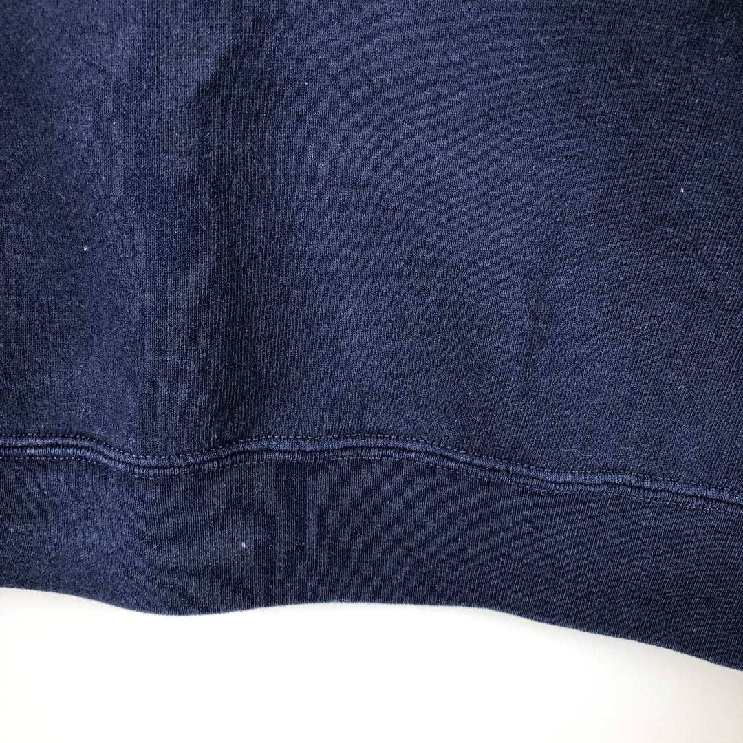 2000'S Russell Half-Zip Sweatshirt, Men's XL cotton navy blue type Vintage Second Hand