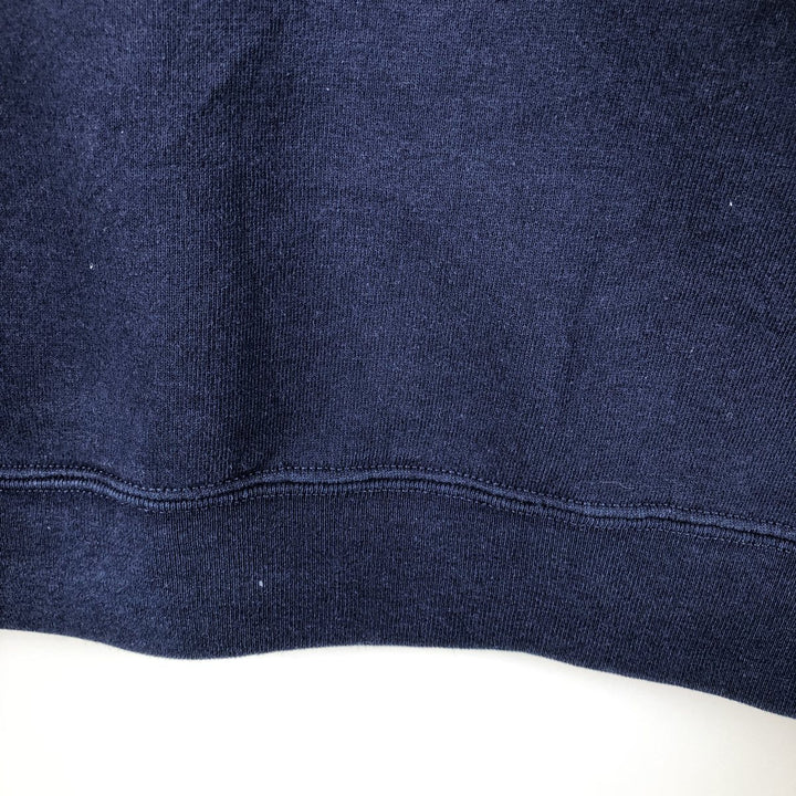 2000'S Russell Half-Zip Sweatshirt, Men's XL cotton navy blue type Vintage Second Hand