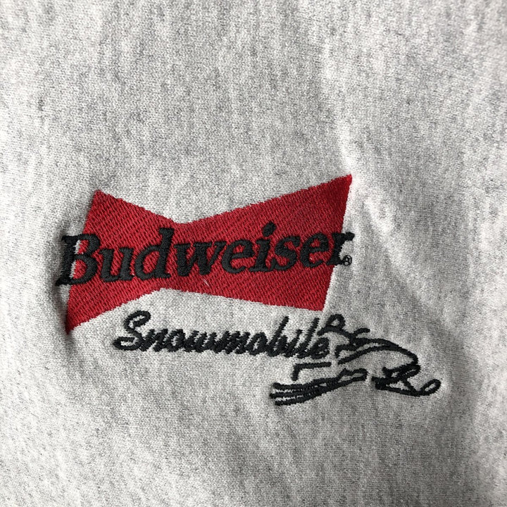 VCC Budweiser Back Print Advertising Sweatshirt, Made in USA, Men's Size XL cotton gray type Vintage Second Hand