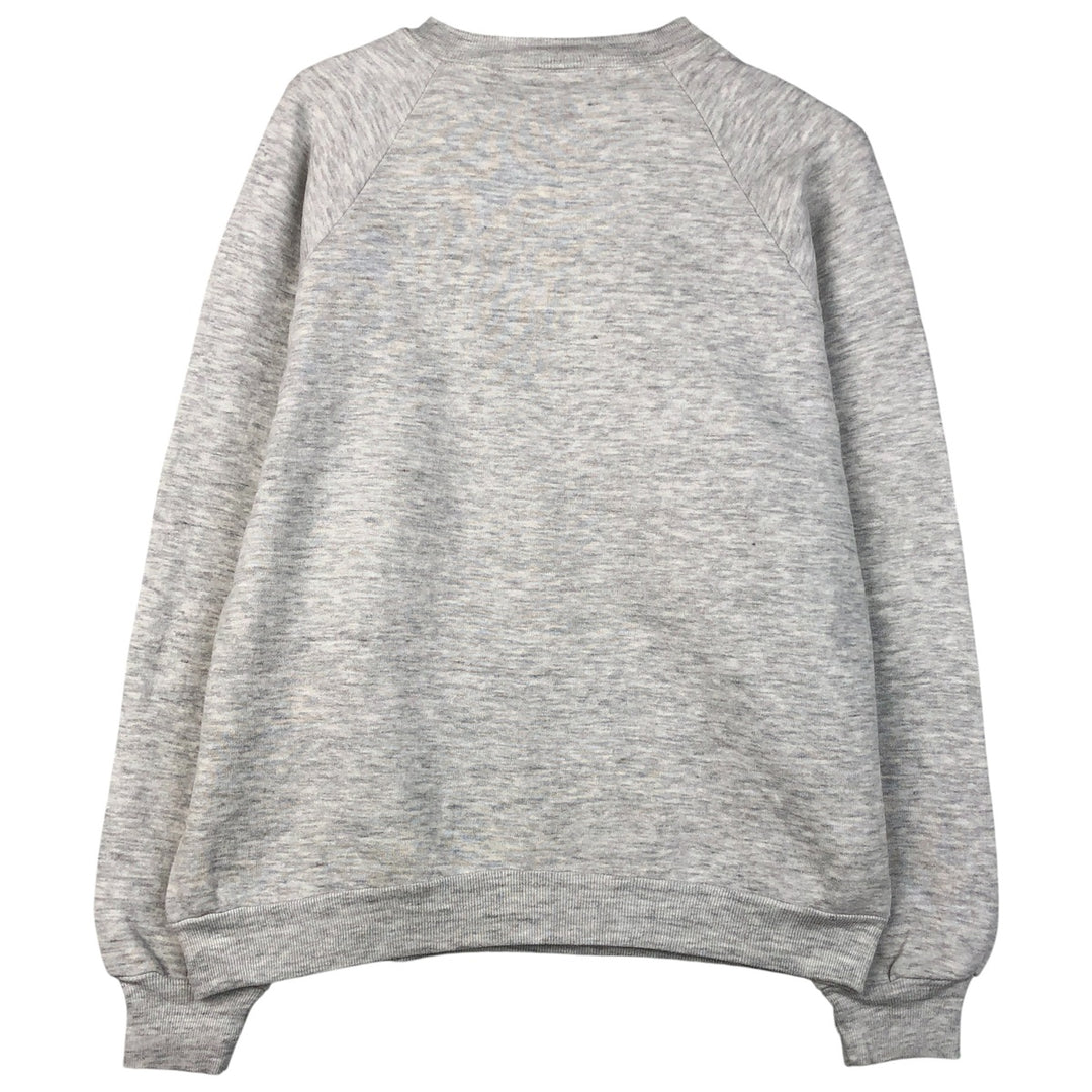 Vintage 1980'S Jerzees College Character Sweatshirt, Made in USA, Men's Size L polyester gray type Vintage Second Hand