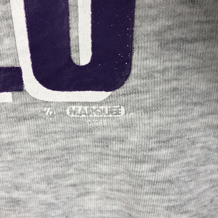 Vintage 1980'S Jerzees College Character Sweatshirt, Made in USA, Men's Size L polyester gray type Vintage Second Hand